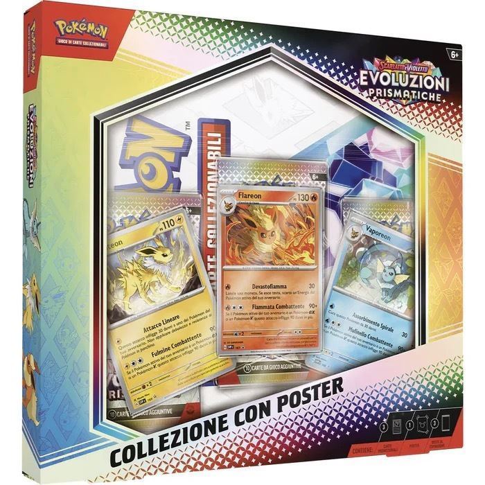 Pokemon cards: Evoluzioni Prismatiche - Collezione con Poster - ITA