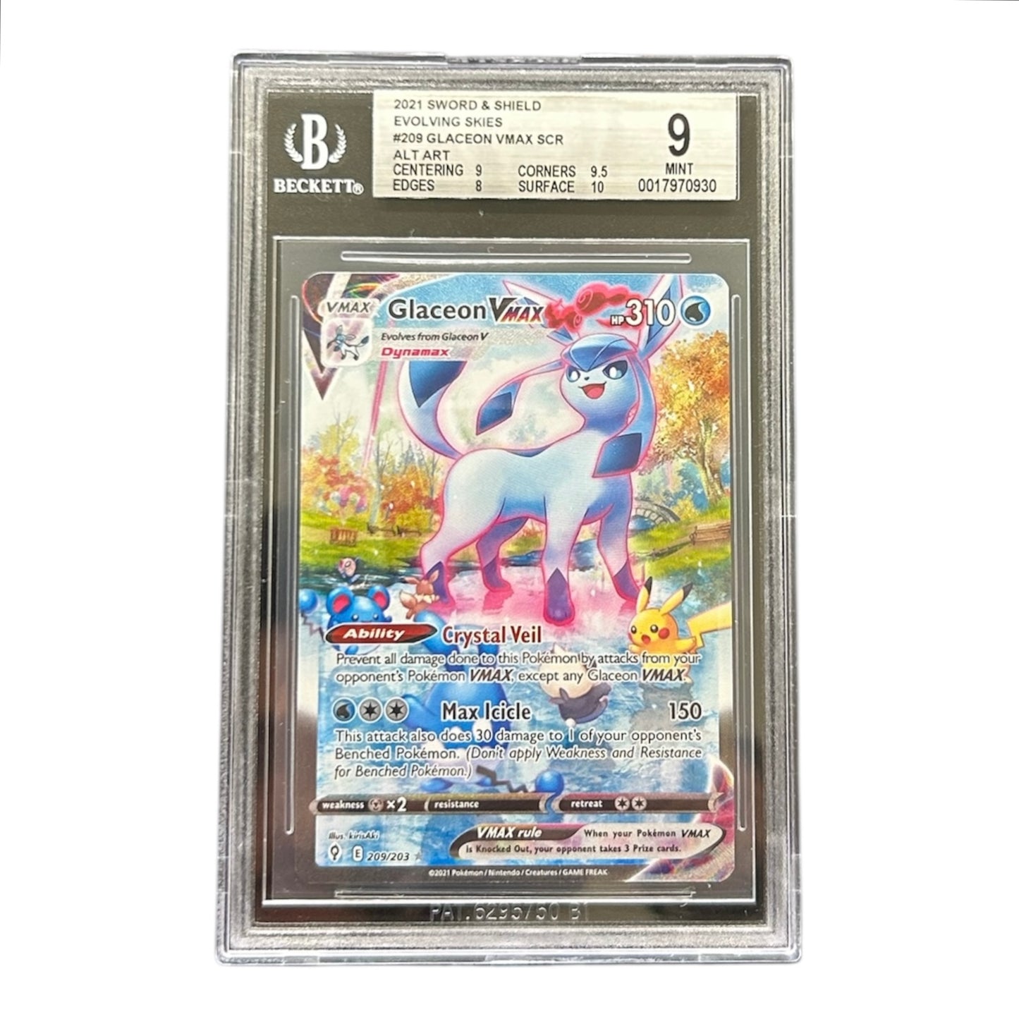 GLACEON VMAX EVOLVING SKIES