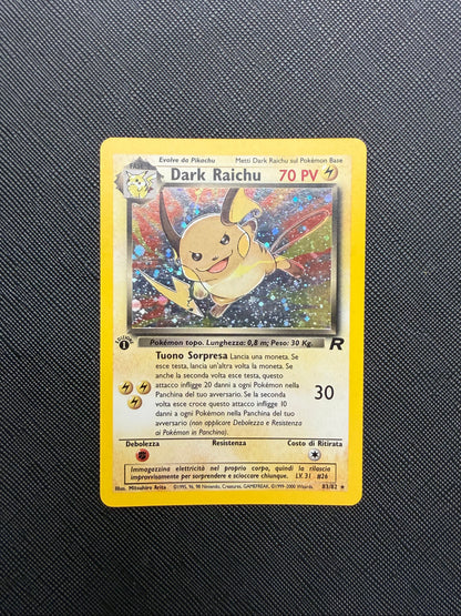 Carte Pokemon: Dark Raichu 83/82 - Holo - 1 Edizione - Team Rocket - ITA
