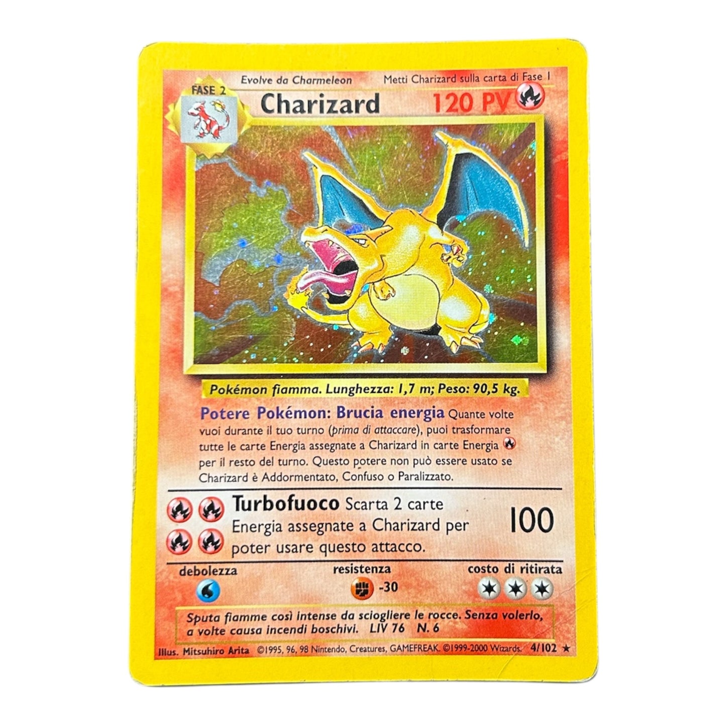 Pokemon card: Charizard 4/102 - Holo - Set Base - ITA