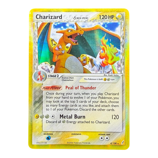Carte Pokemon: Charizard 4/100 Delta Species - EX Guardiani Dei Cristalli - ENG