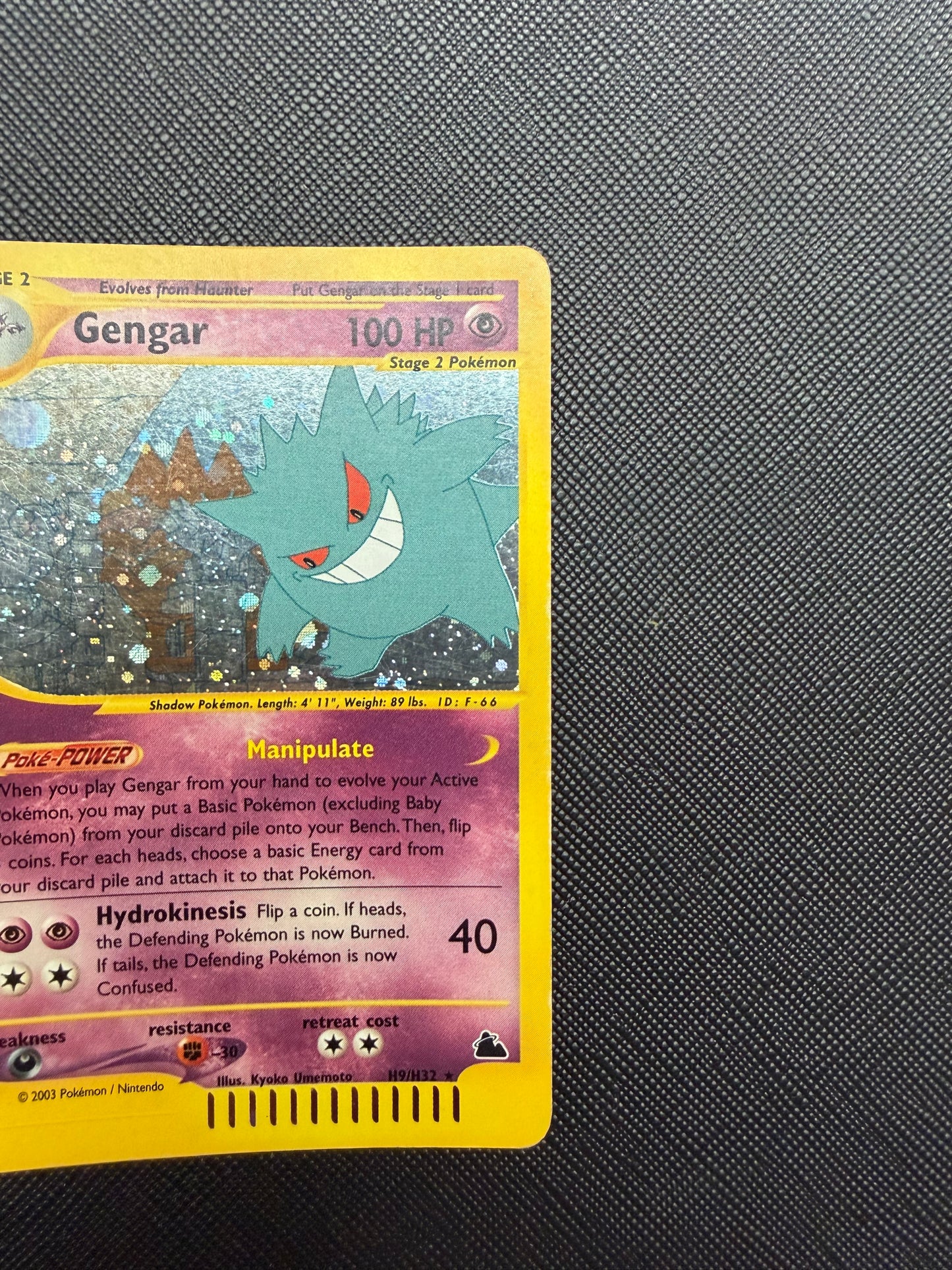 Carta Pokemon : Gengar H9/H32 - Holo - Skyridge - ENG