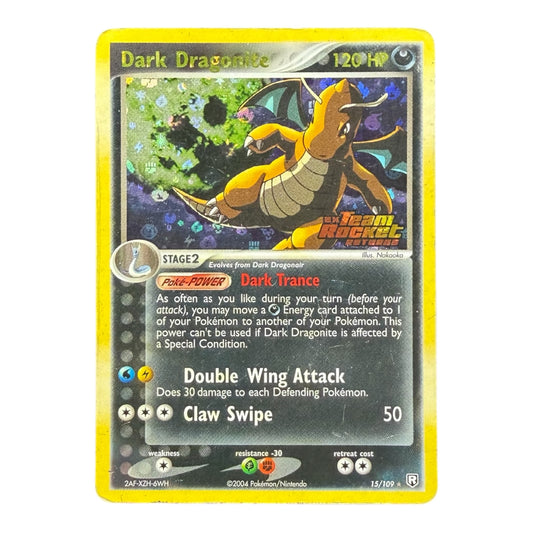 Carta Pokemon: Dark Dragonite 15/109 Holo / Stamped - EX Team Rocket Returns
