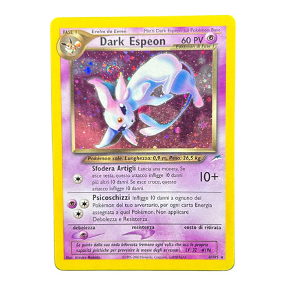Pokemon card: Dark Espeon 4/105 - Holo / Neo Destiny - Italiano - Vintage