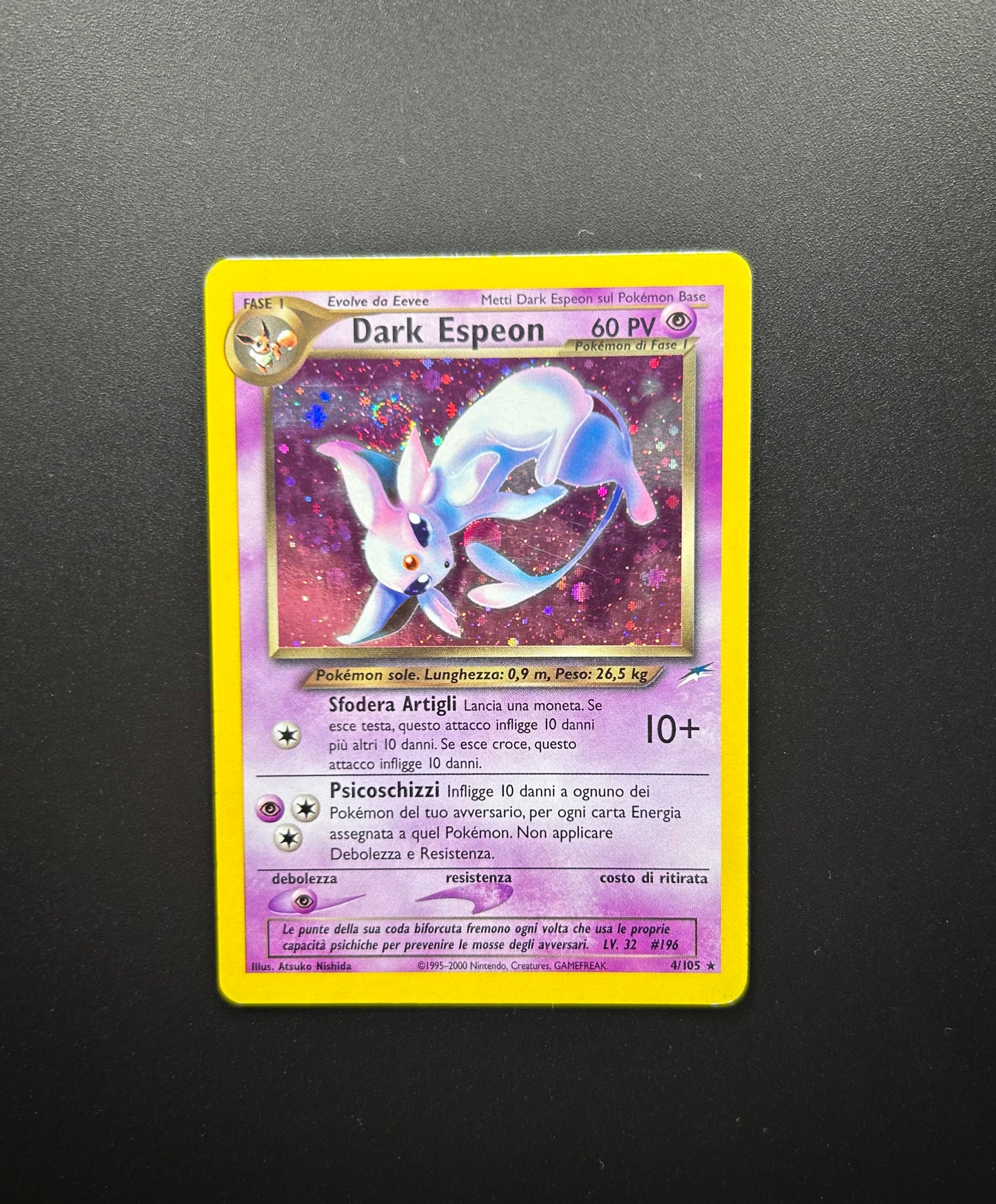Pokemon card: Dark Espeon 4/105 - Holo / Neo Destiny - Italiano - Vintage