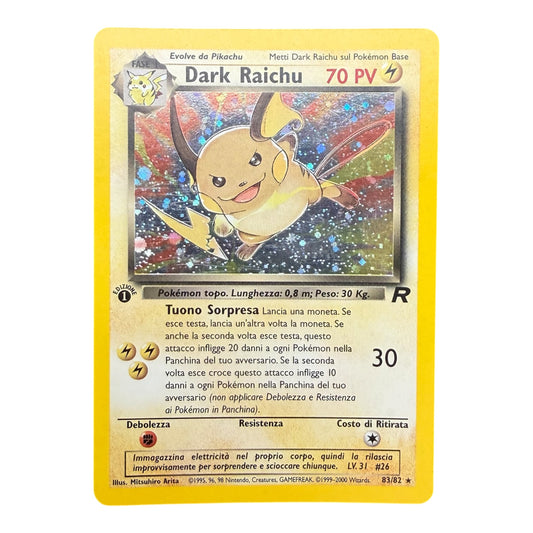 Carte Pokemon: Dark Raichu 83/82 - Holo - 1 Edizione - Team Rocket - ITA