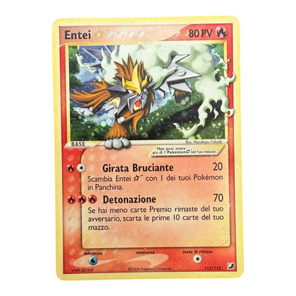Carte Pokemon: Entei Gold Star 113/115 - Holo - EX Forze Segrete - ITA