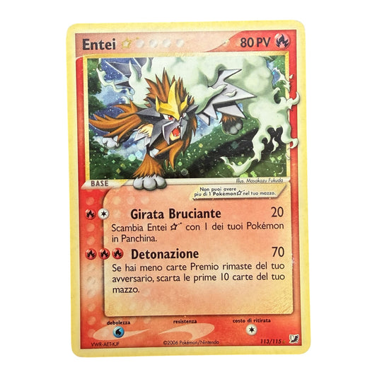 Carte Pokemon: Entei Gold Star 113/115 - Holo - EX Forze Segrete - ITA