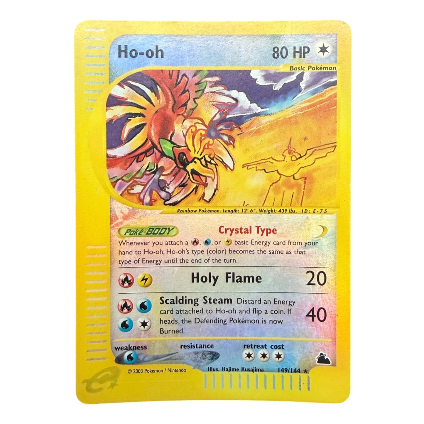 Pokemon card: Ho-Oh 149/144 - H Reverse - Skyridge - ENG