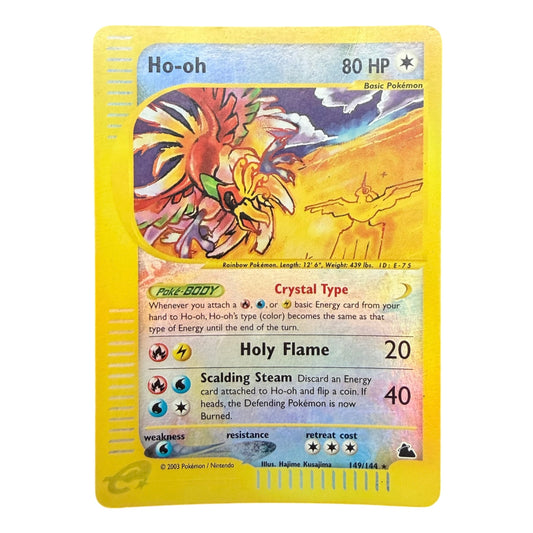 Pokemon card: Ho-Oh 149/144 - H Reverse - Skyridge - ENG