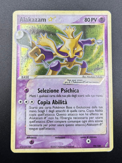 Pokemon card: Alakazam Gold Star 99/100 - guardiani dei cristalli