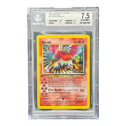 Pokemon card: Ho-Oh 7/64 - Holo 1 Edition - 2002 Neo Revelation - BGS 7,5