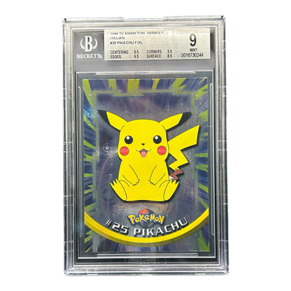 Pokemon card: Pikachu #25 Foil - 1999 TOPPS - BGS 9