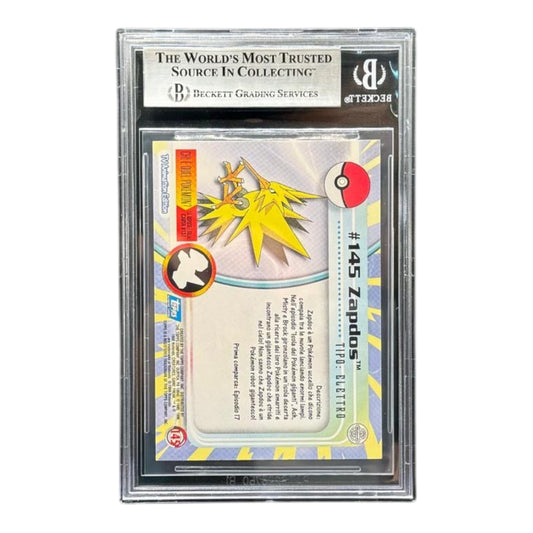 Pokemon card: Zapdos #145 Foil - 1999 TOPPS - BGS 8,5 - back 