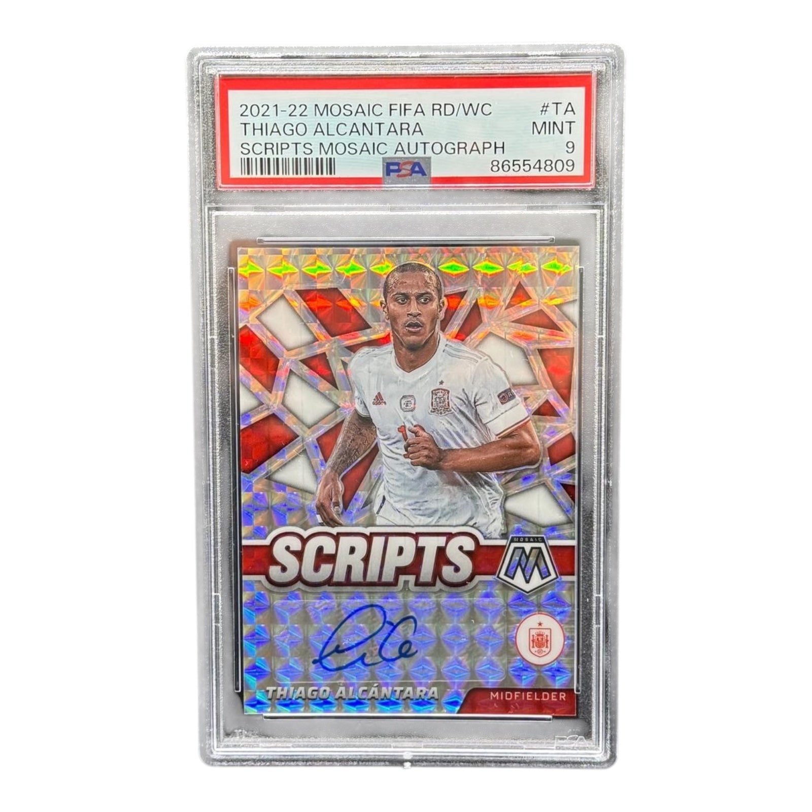 Soccer card: 2021-22 Mosaic Fifa RD/WC: Thiago Alcantara