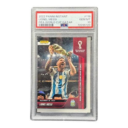 Soccer card: Lionel Messi - Panini Instant 2022  - PSA 10