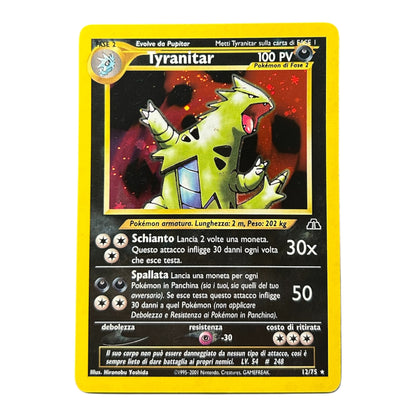 Pokemon card: Tyranitar 12/75 - Holo - Neo Discovery - ITA