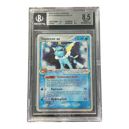 Pokemon card: Vaporeon EX 110/113 - EX Delta Species - ENG - BGS 8,5